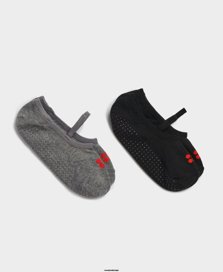 Sweaty Betty accessoires R26N129 zwart fb vrouwen Pilates sokken 2 stuks