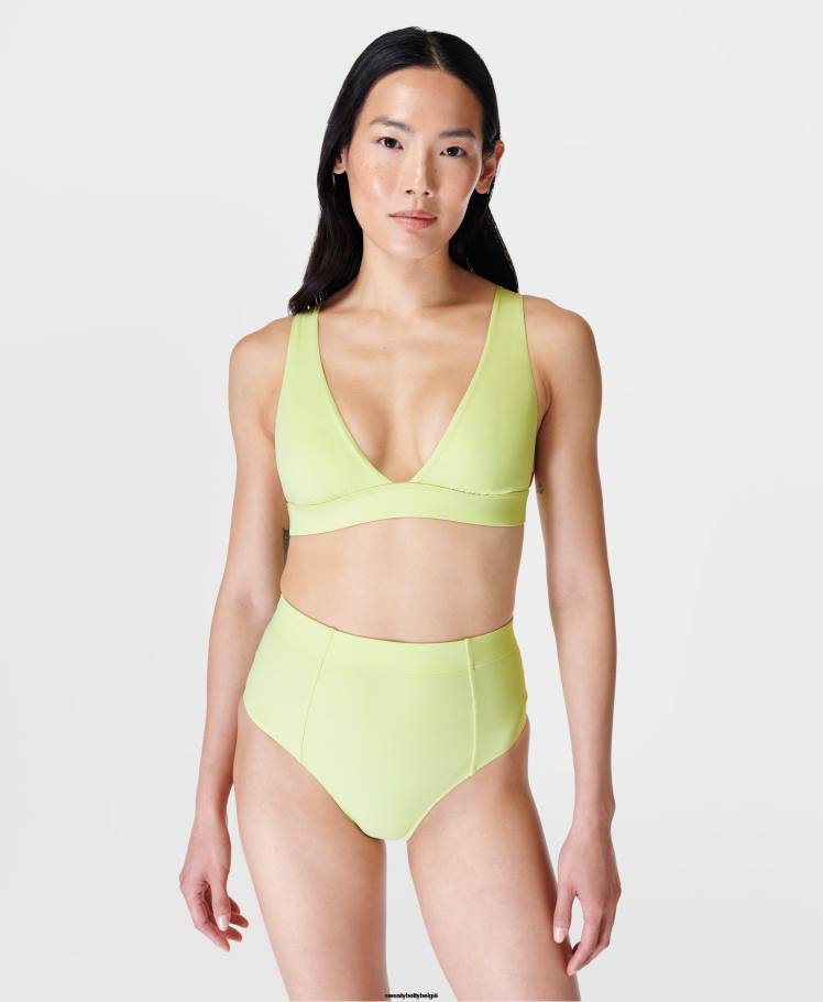 Sweaty Betty kleding R26N439 pomelo groen vrouwen schiereiland xtra life bikinitop