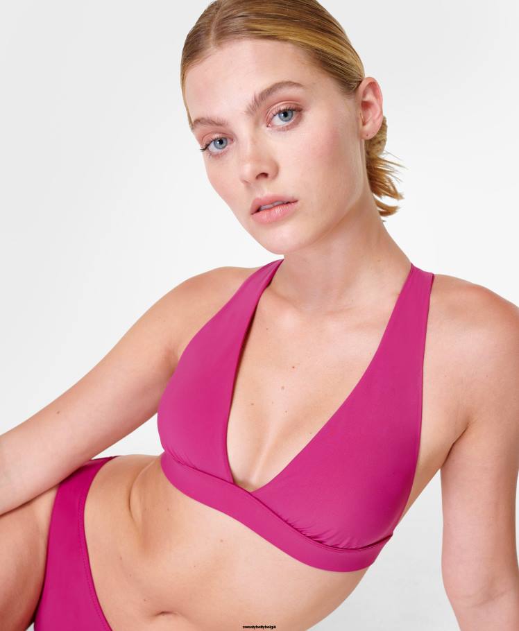Sweaty Betty kleding R26N440 phlox roze vrouwen schiereiland xtra life bikinitop