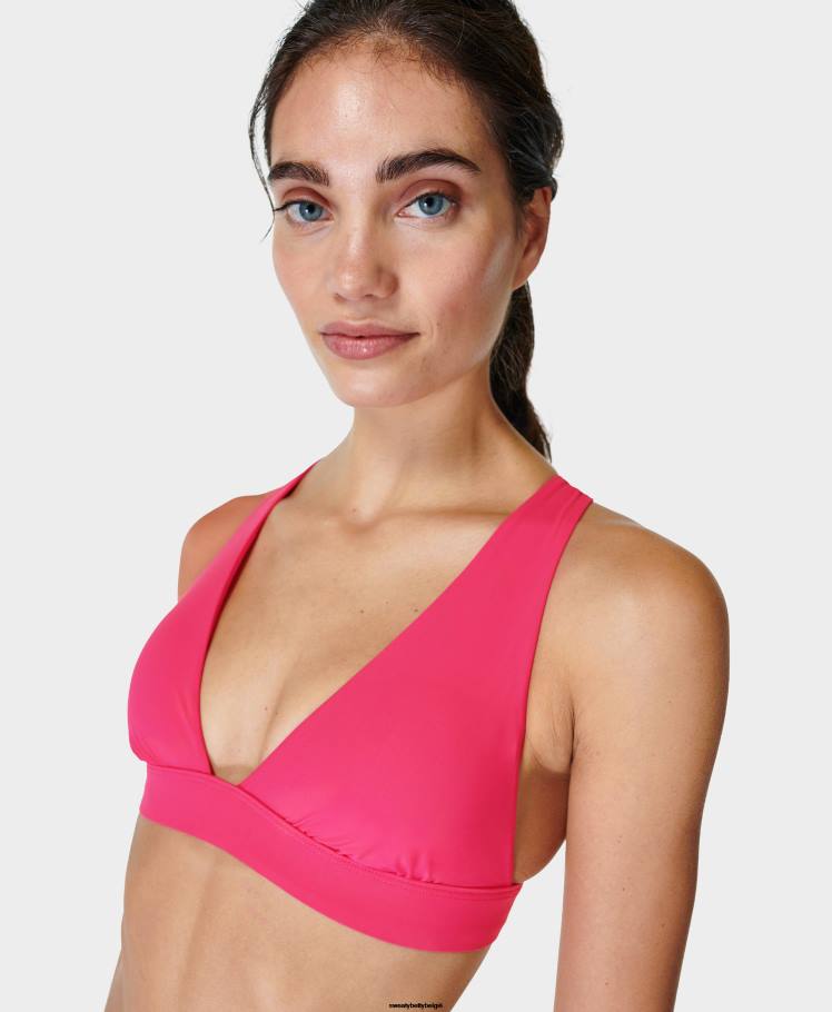 Sweaty Betty kleding R26N441 gloed roze vrouwen schiereiland xtra life bikinitop