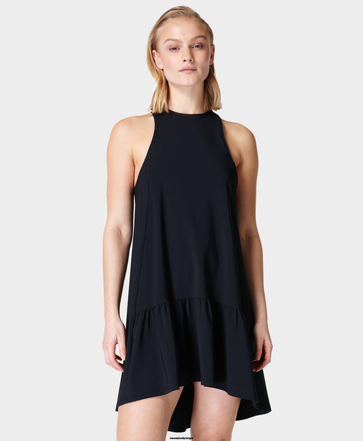 Sweaty Betty kleding R26N575 zwart vrouwen Explorer Club mini-jurk