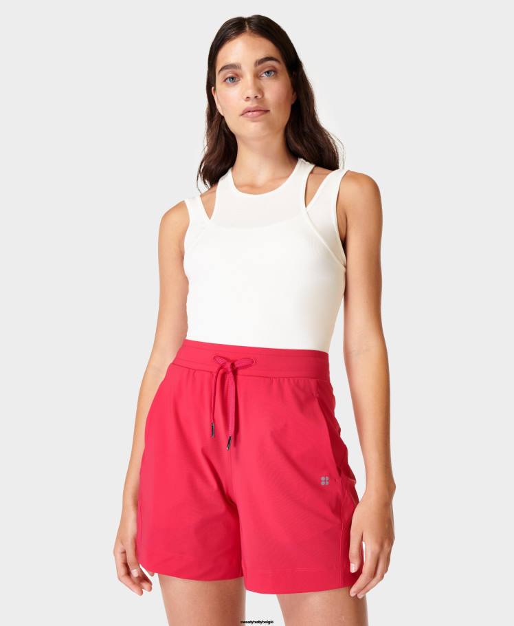 Sweaty Betty kleding R26N550 venusroze vrouwen ontdekkingsreiziger korte broek