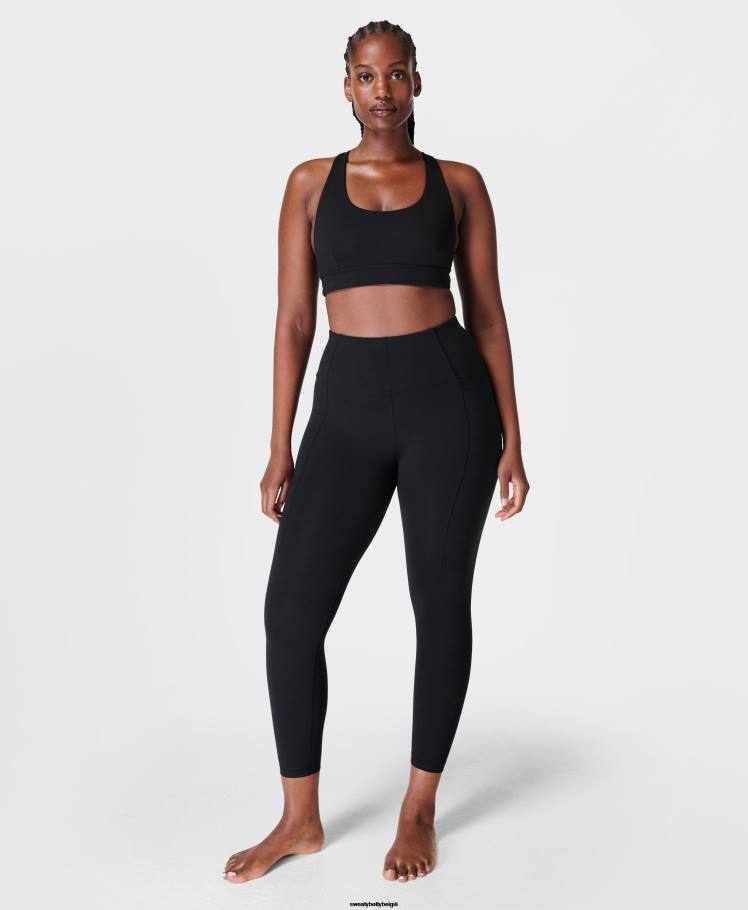 Sweaty Betty kleding R26N106 zwart vrouwen superzachte 7/8 yogalegging