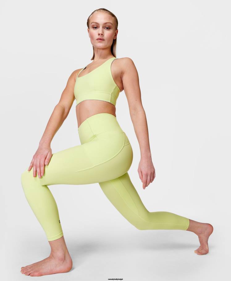 Sweaty Betty kleding R26N110 pomelo groen vrouwen superzachte 7/8 yogalegging