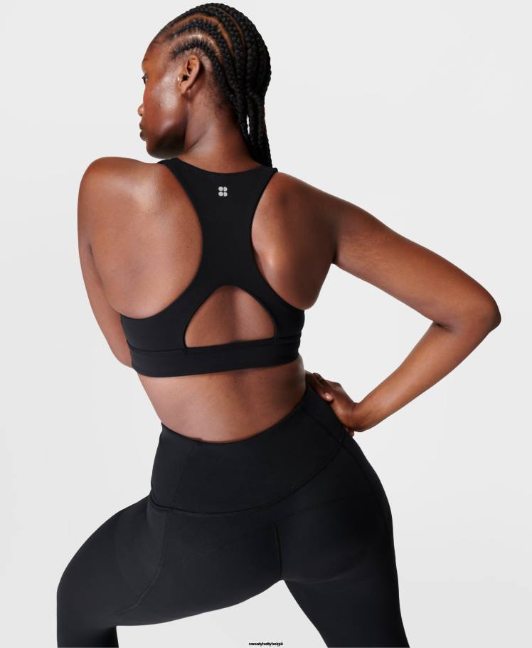 Sweaty Betty kleding R26N330 zwart vrouwen superzachte omkeerbare yoga-bh