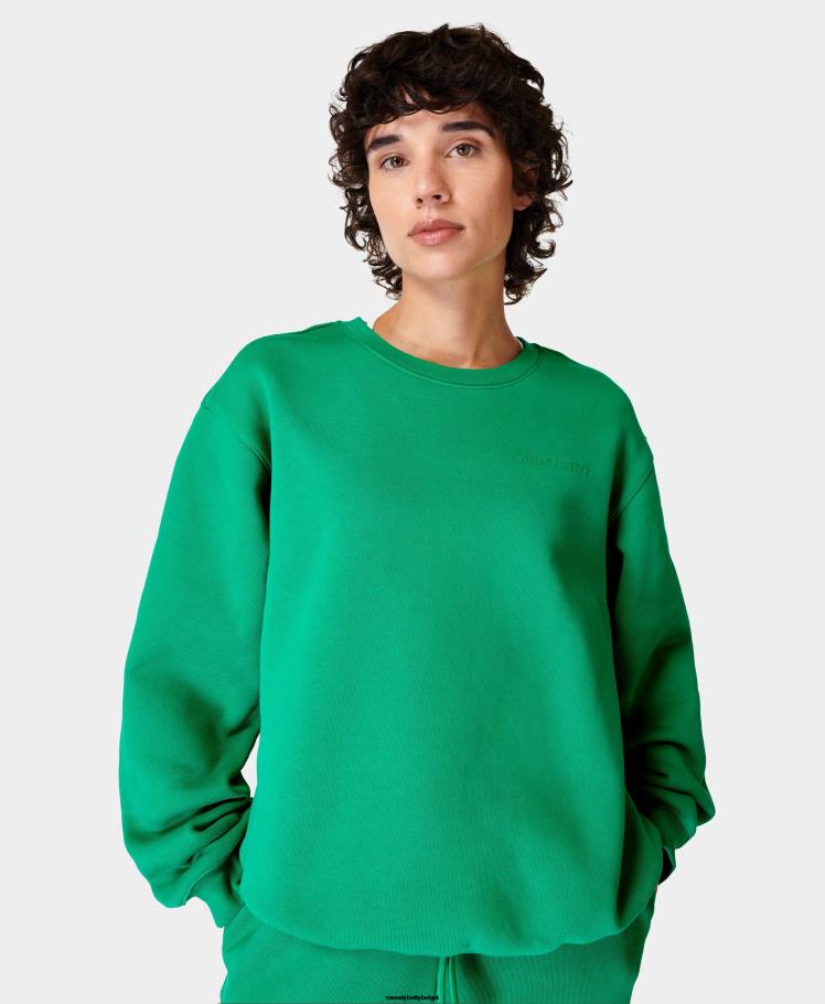 Sweaty Betty kleding R26N147 levendig groen vrouwen krachtig sweatshirt